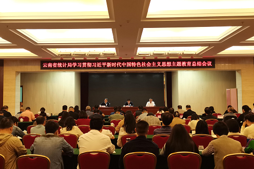 中共云南省統計局黨組召開學習貫徹習近平新時代中國特色社會主義思想主題教育總結會議